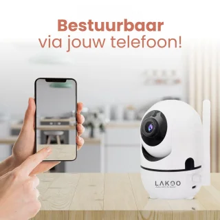 LAKOO BabyGuard Wifi Babyfoon met Camera 1080p Full HD