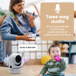 LAKOO BabyGuard Wifi Babyfoon met Camera 1080p Full HD