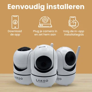 LAKOO BabyGuard Wifi Babyfoon met Camera 1080p Full HD