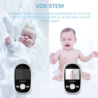 LAKOO C Babyfoon 2 inch Monitor en Camera