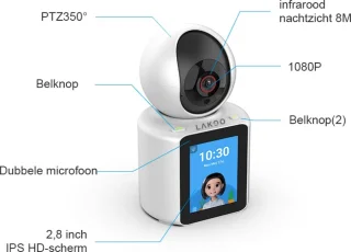 Lakoo DualVision Connect Babyfoon met Camera