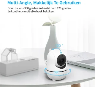 LAKOO HD Babyfoon met Camera en 3.5 Inch Monitor