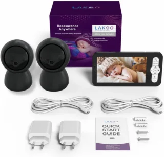 Lakoo Kitty Babyfoon Zwart Met Camera