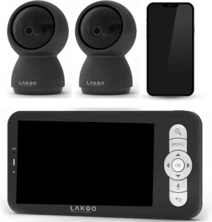 Lakoo Kitty Babyfoon Zwart Met Camera