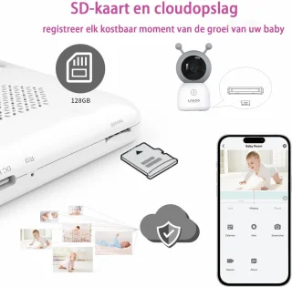 Lakoo Pro 6T Babyfoon met Camera 5 inch