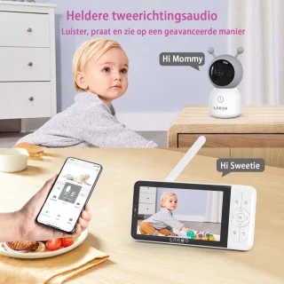 Lakoo Pro 6T Babyfoon met Camera 5 inch