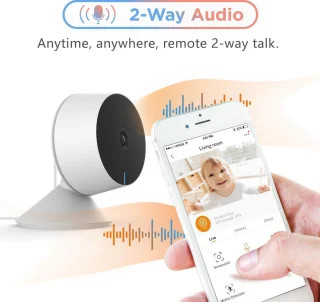 Laxihub 2MP Wifi Babyfoon Camera Full HD