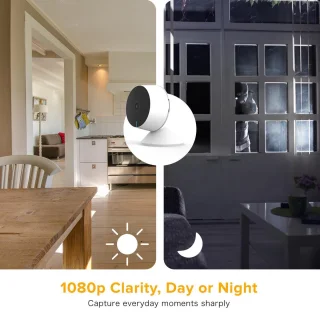 Laxihub 2MP Wifi Babyfoon met Camera en 32GB SD kaart