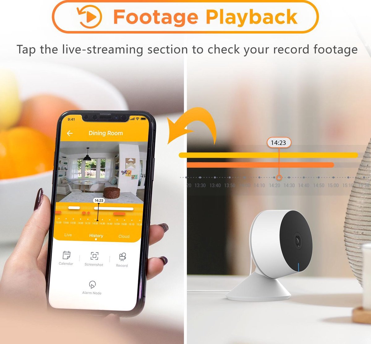 Laxihub 2MP Wifi Babyfoon met Camera en 32GB SD kaart