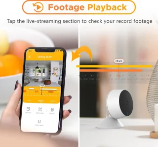 Laxihub 2MP Wifi Babyfoon met Camera en 32GB SD kaart