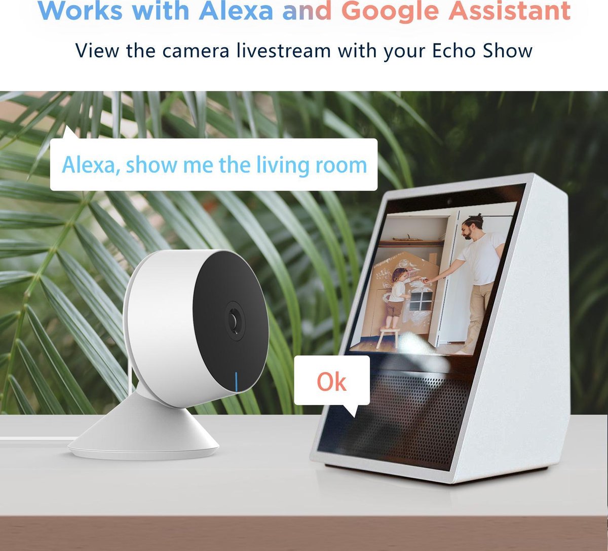 Laxihub 2MP Wifi Babyfoon met Camera en 32GB SD kaart