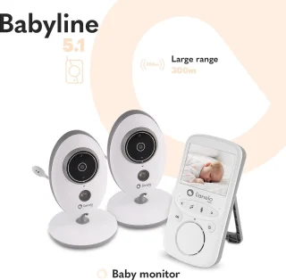 Lionelo Premium Babyphone 5.1 met twee camera's
