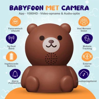 Little Immi Babyfoon met Camera 1080HD