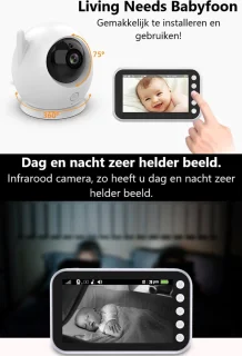 Living Needs 360 Babyfoon met Camera