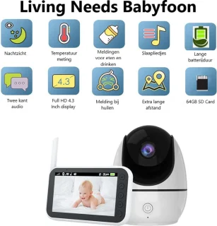Living Needs 360 Babyfoon met Camera