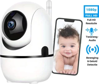 Living Needs Babyfoon en Wifi Beveiligingscamera Wit