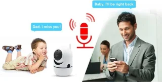 Living Needs Babyfoon en Wifi Beveiligingscamera Wit
