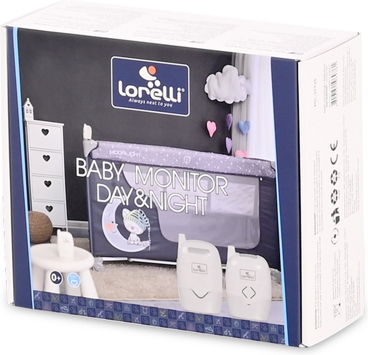 Lorelli Day & Night Grey Audio Babyfoon