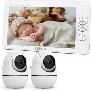 Lovinoo Babyfoon 2 Camera's 7 Inch Scherm