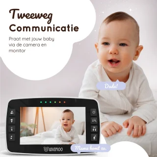 Lovinoo Babyfoon met 3 Camera's en 4.3 Inch Scherm