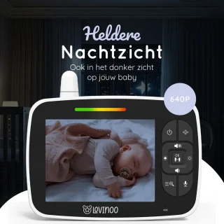 Lovinoo Babyfoon met Camera 3.5 Inch Scherm