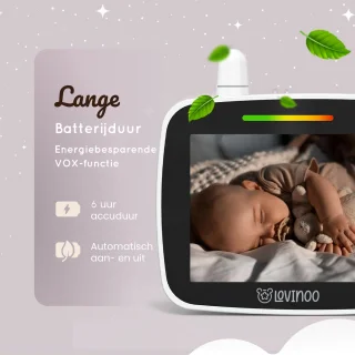 Lovinoo Babyfoon met Camera 3.5 Inch Scherm