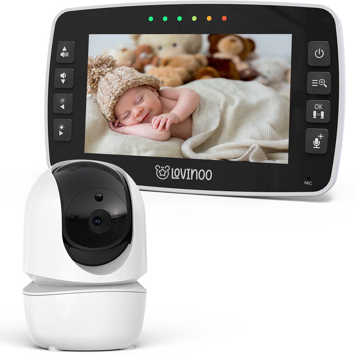 Lovinoo Babyfoon met Camera 4.3 Inch