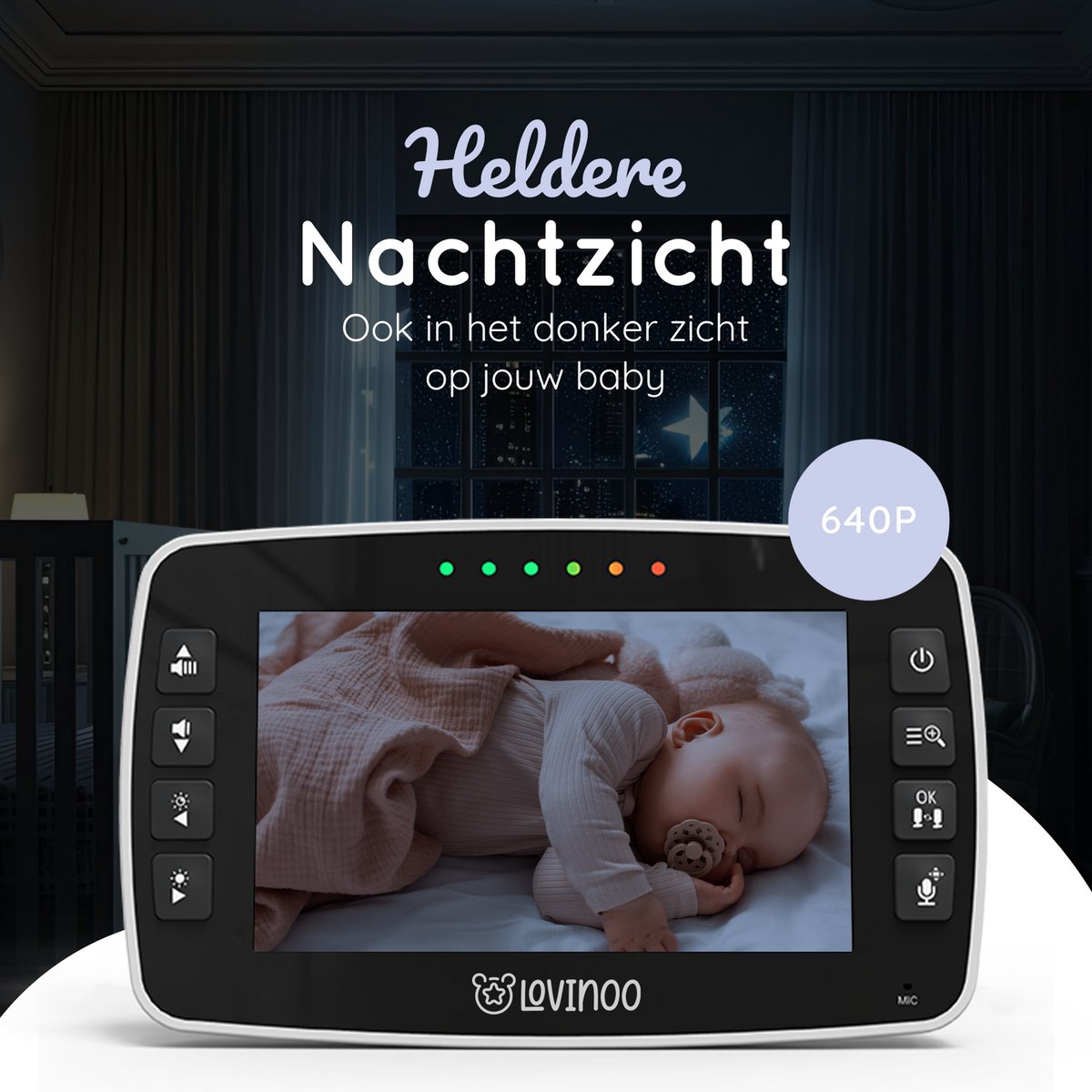 Lovinoo Babyfoon met Camera 4.3 Inch