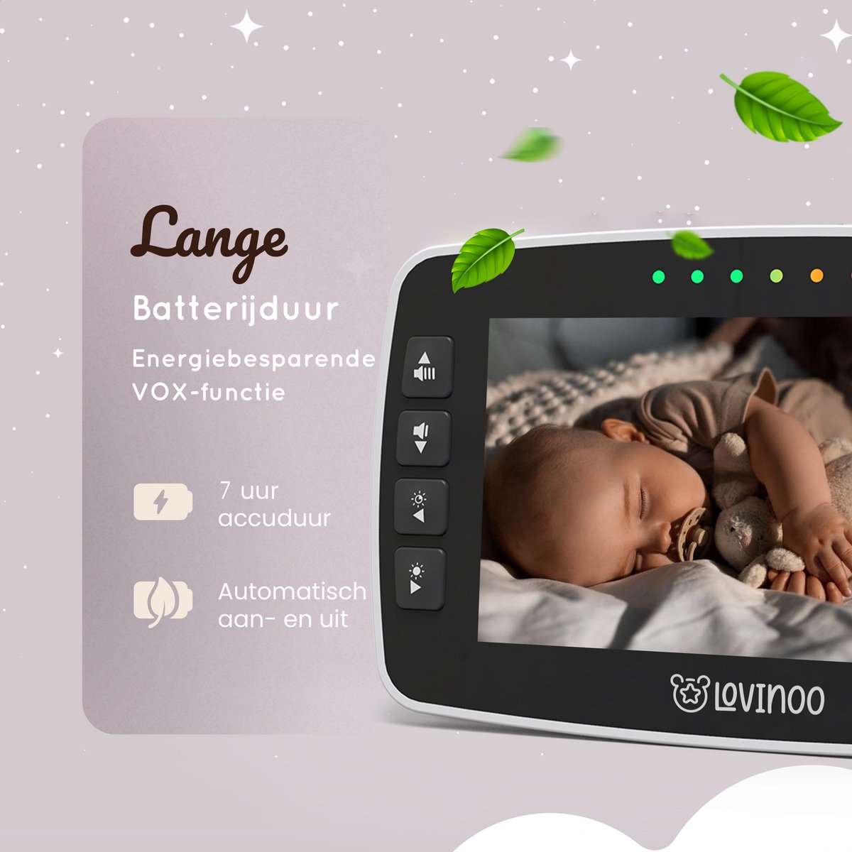 Lovinoo Babyfoon met Camera 4.3 Inch