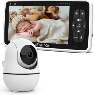 Lovinoo Babyfoon met Camera en 5 Inch Scherm
