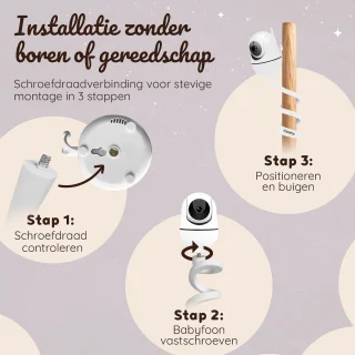 Lovinoo Babyfoonhouder Universeel Statief