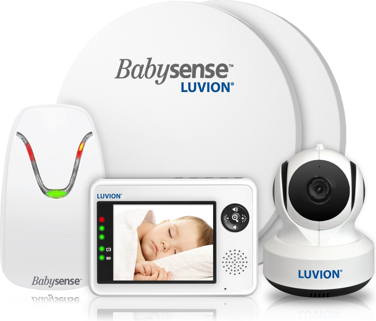 De LUVION Essential Babyfoon met Camera & Babysense 7 Sensormatje in één oogopslag