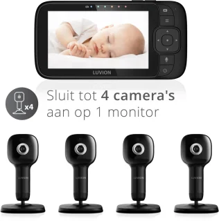 LUVION Essential Connect Crib Black Babyfoon