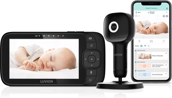 LUVION Essential Connect Crib Black Babyfoon