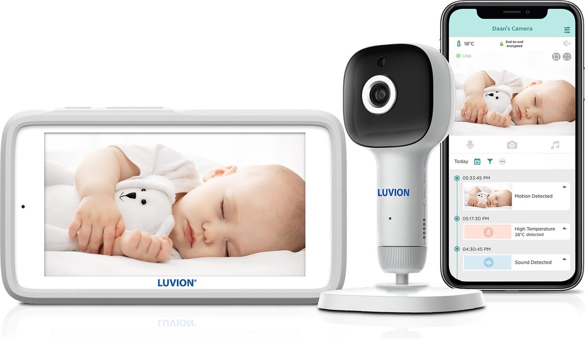 LUVION Grand Elite 4 Connect Wifi Babyfoon wit