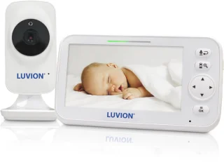LUVION Icon Deluxe White Babyfoon met Camera
