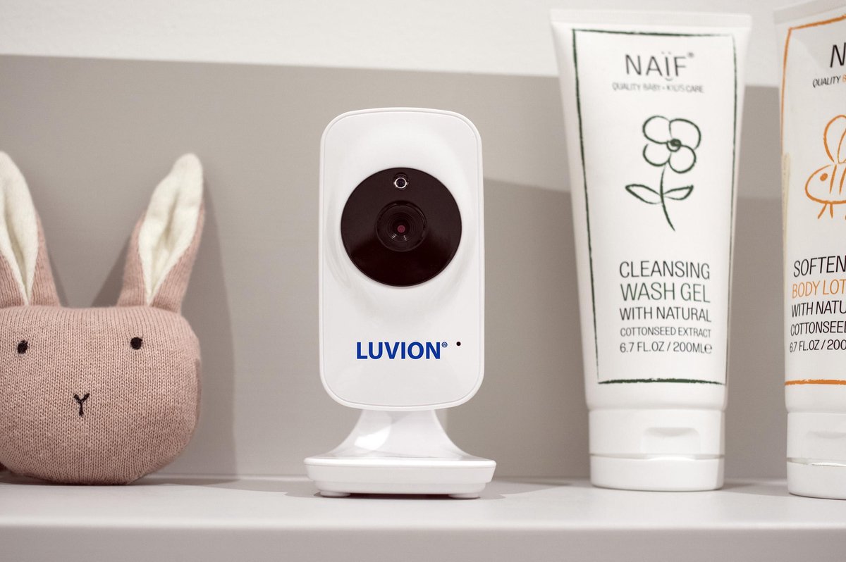LUVION Icon Deluxe White Babyfoon met Camera