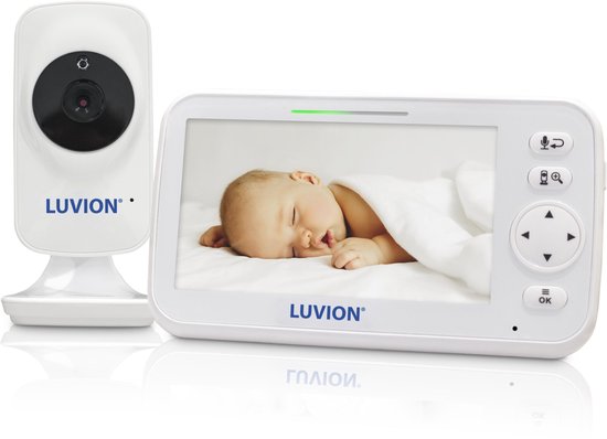 LUVION Icon Deluxe White Babyfoon met Camera