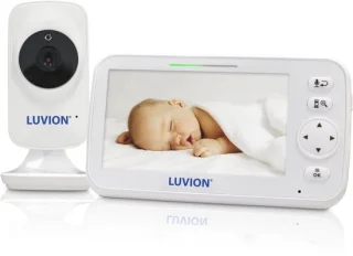 LUVION Icon Deluxe White Babyfoon met Camera