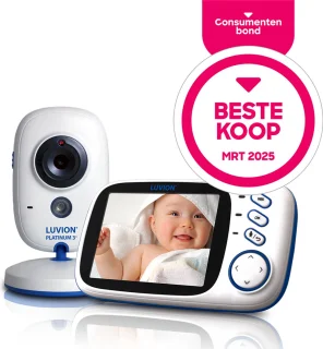 LUVION Platinum 3+ Babyfoon met Camera Uitbreidbaar tot 2 Camera's