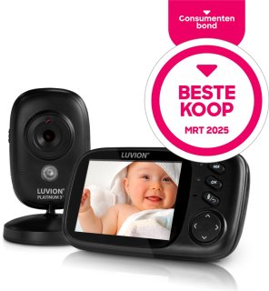 LUVION Platinum 3+ Black Babyfoon met Camera