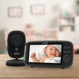 LUVION Platinum Ultra Black Babyfoon met Camera