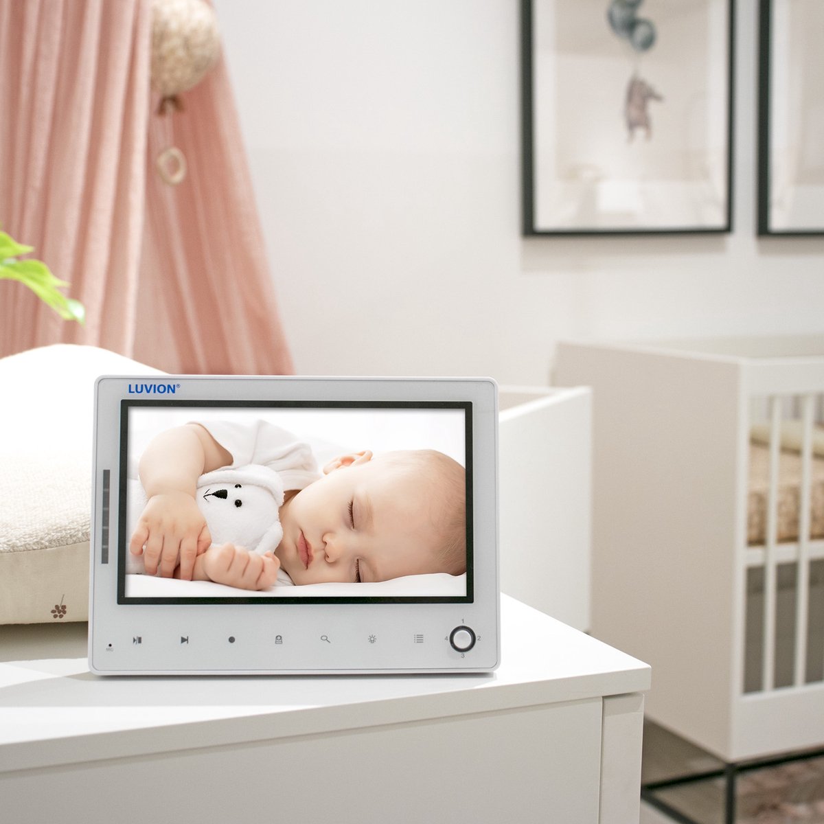 LUVION Prestige Touch 3 Babyfoon + Babysense 7 Sensormatje Bundel