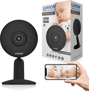 LUVION Smart Optics Mini HD Wifi Babyfoon Black Edition