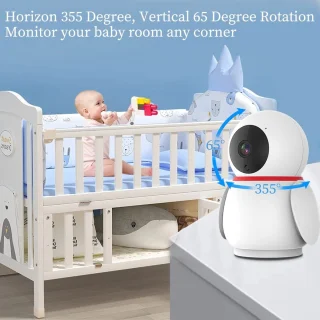 Marviotek Babyfoon met Camera HD 1080P Wit