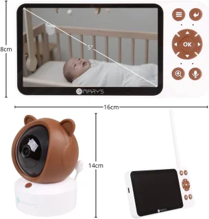 Wat vinden we goed aan de Mary's Teddybeer 2in1 Babycamera met Monitor