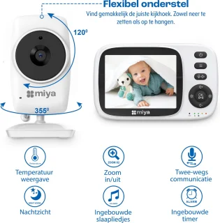 Miya M32 Babyfoon met Camera
