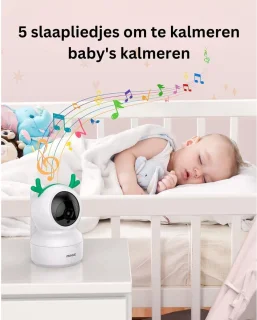 MKSS® Babyfoon en Huisdiercamera Full HD Wit