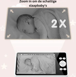 MKSS® Babyfoon en Huisdiercamera Full HD Wit