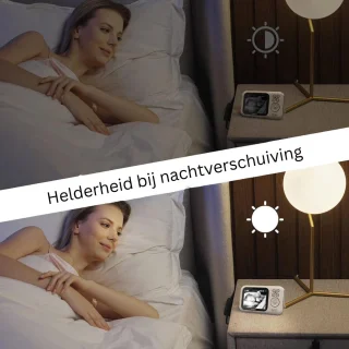MKSS® Babyfoon met Camera Full HD Wit Grijs